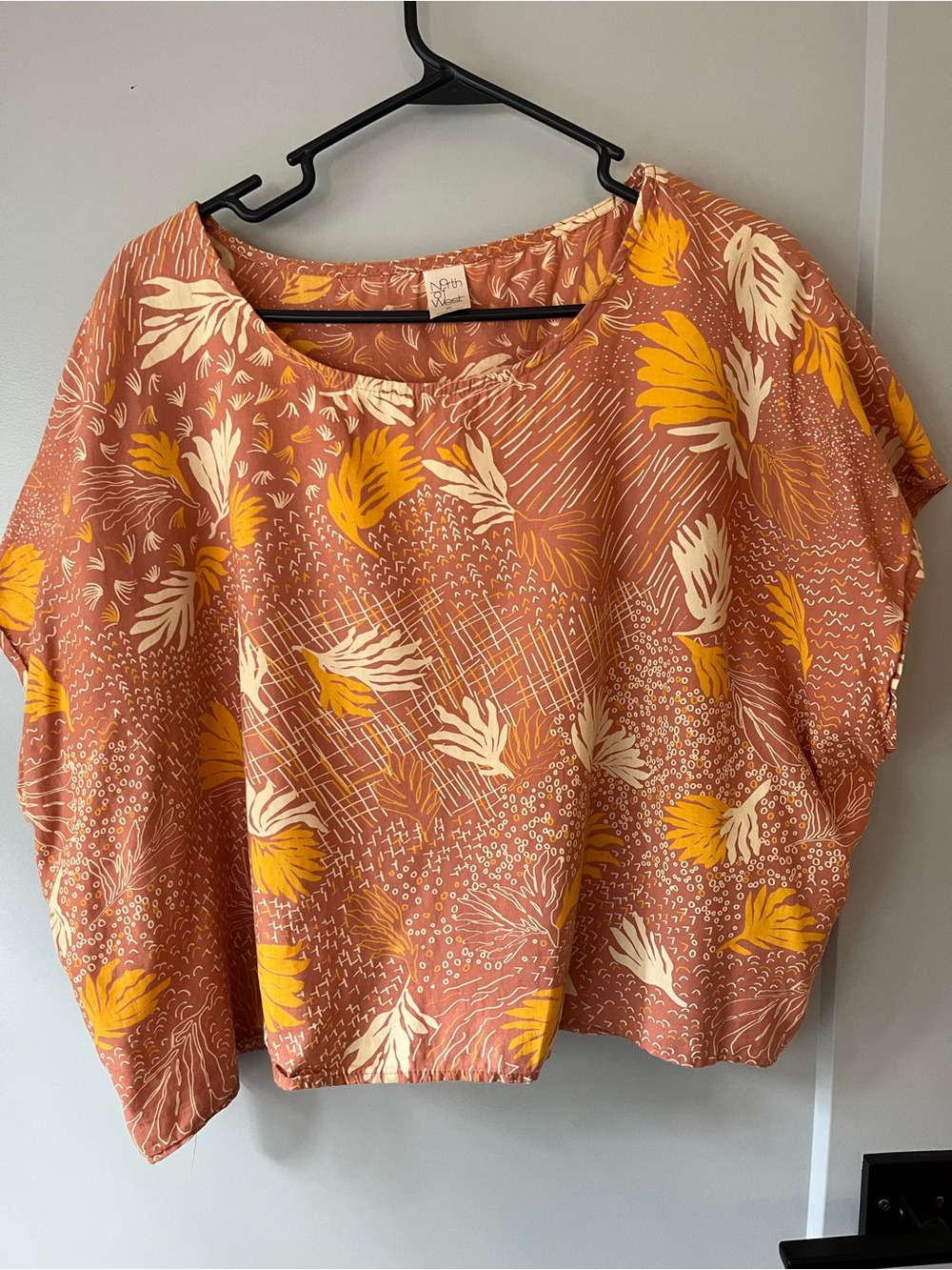 Women’s Floral Cropped boxy shirt